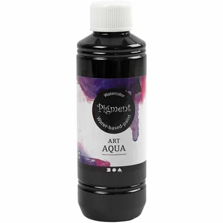 Flytande akvarellfärg, svart, 250 ml/ 1 fl.