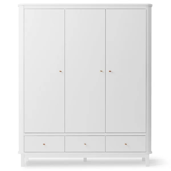 Oliver Furniture Wood Garderob 3 Dörrar Vit